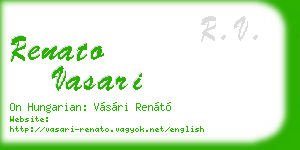 renato vasari business card