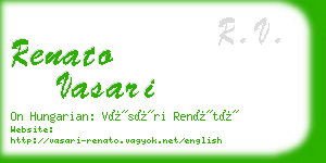 renato vasari business card